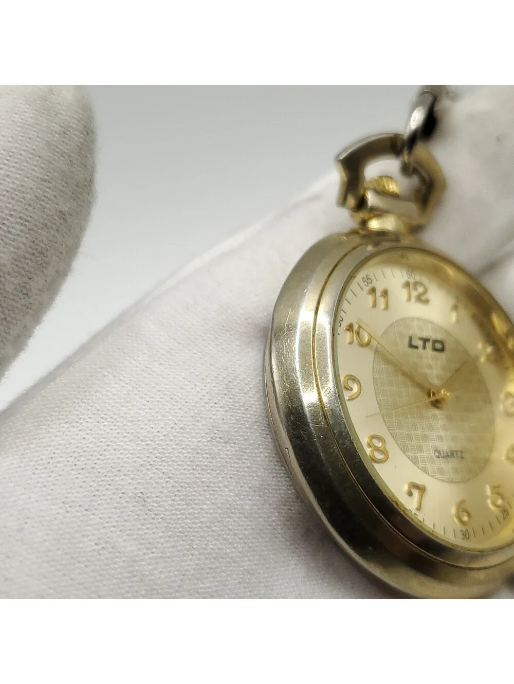 LTD Quartz Pocket With Clip Watch 40mm New Battery